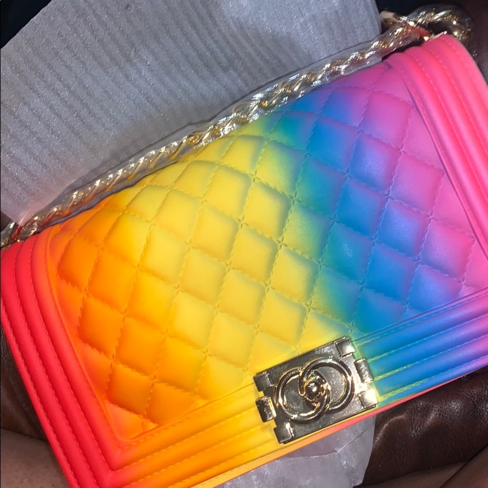 Brand new rainbow purse